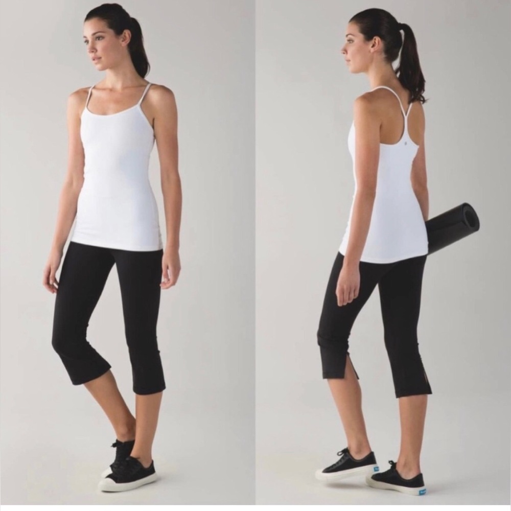 Lululemon Athletica Gather & Crow II Crop Black Leggings Size 6
